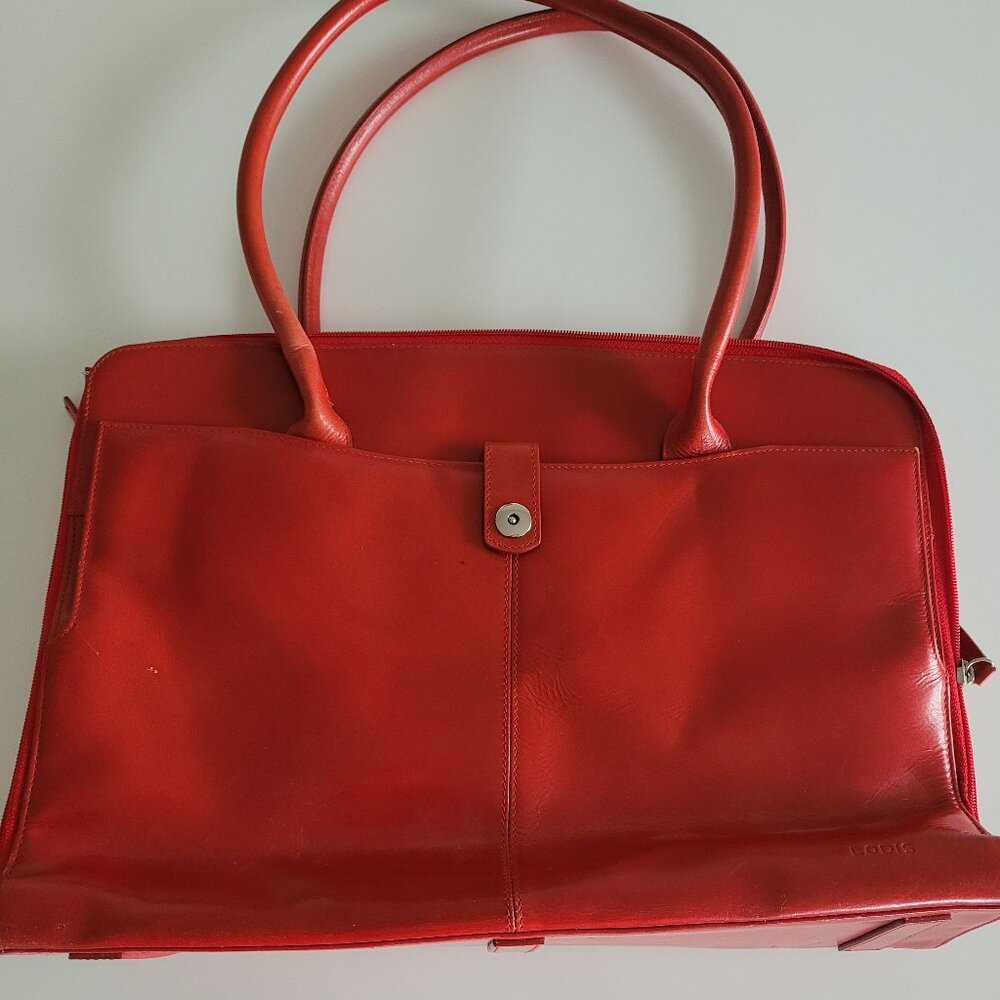 Confident Red Office satchel